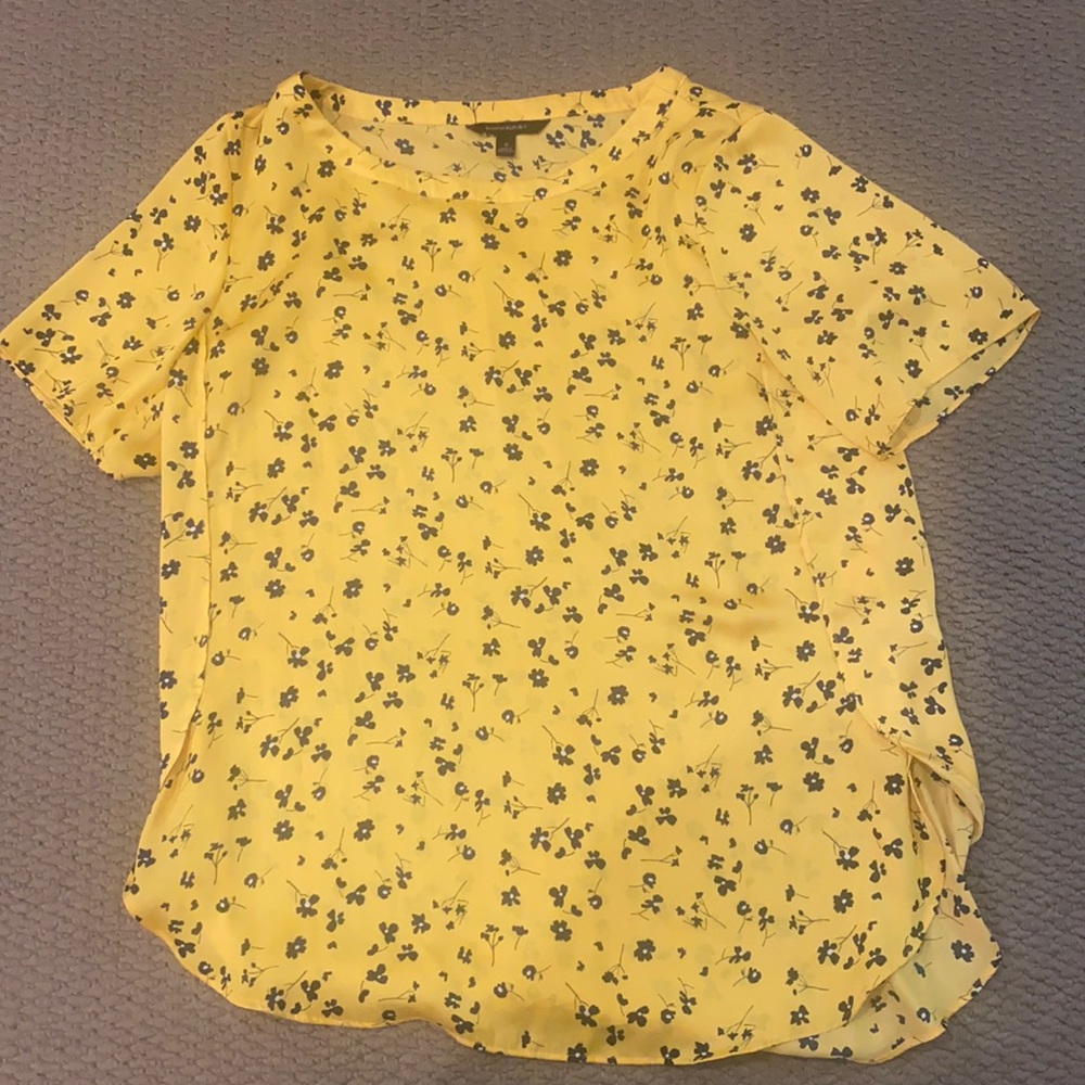 banana republic short sleeve blouse